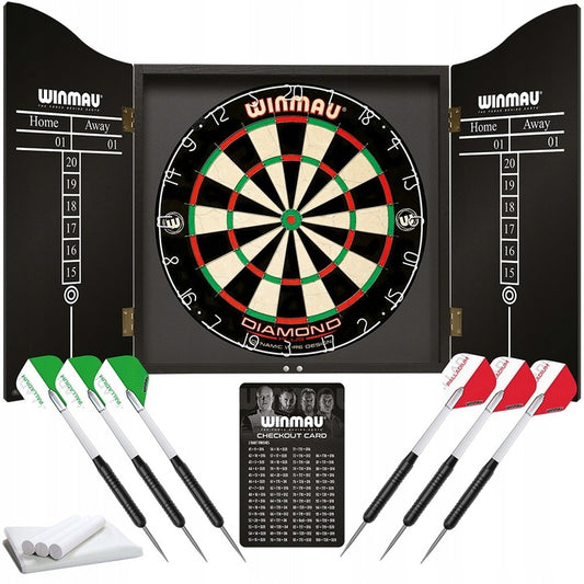"Winmau Diamond Plus" profesionalus klasikinio smiginio rinkinys su medine spinta