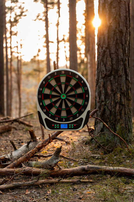 Elektroninis smiginis su LCD ekranu ir priedais