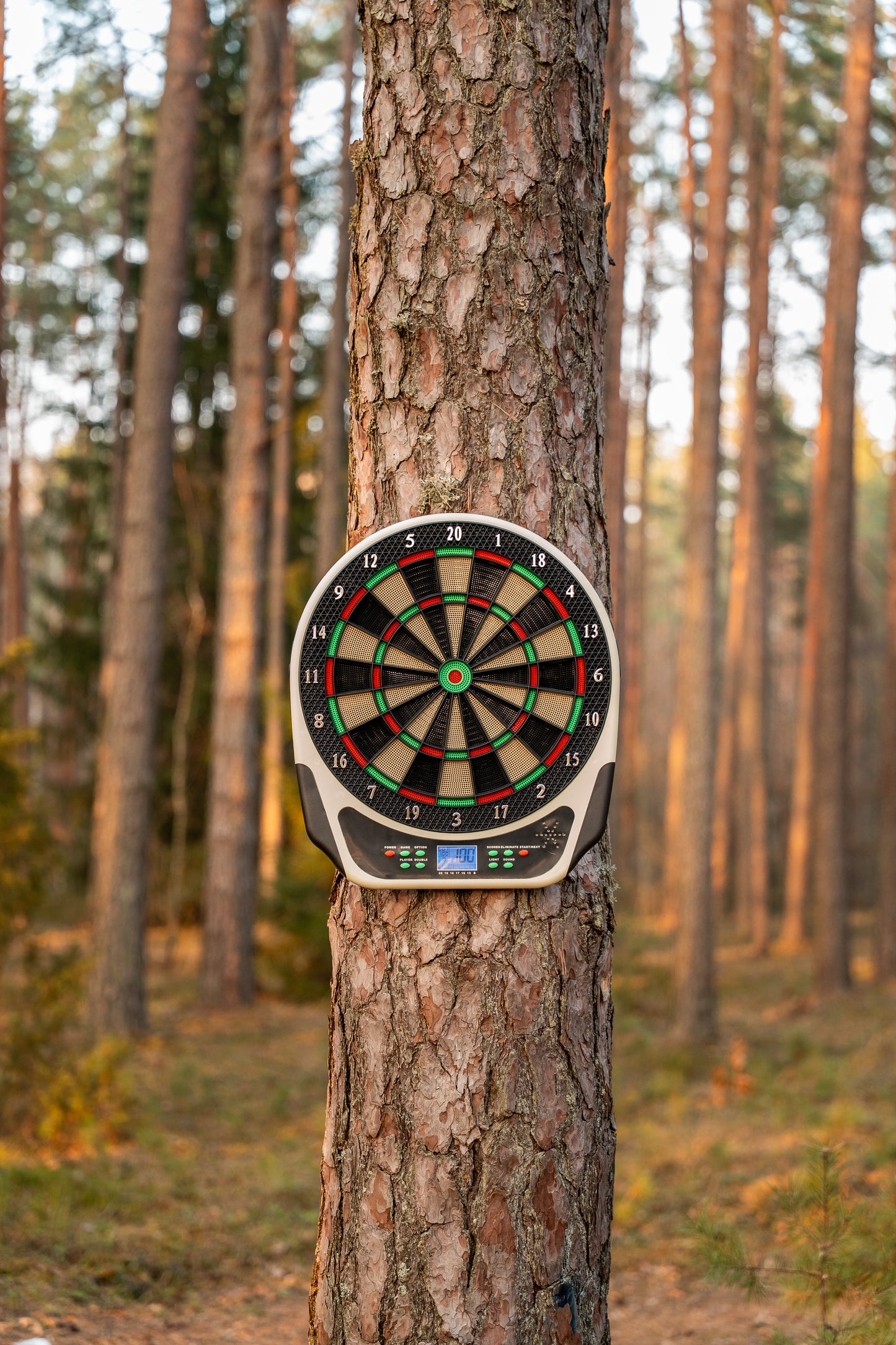 Elektroninis smiginis su LCD ekranu ir priedais