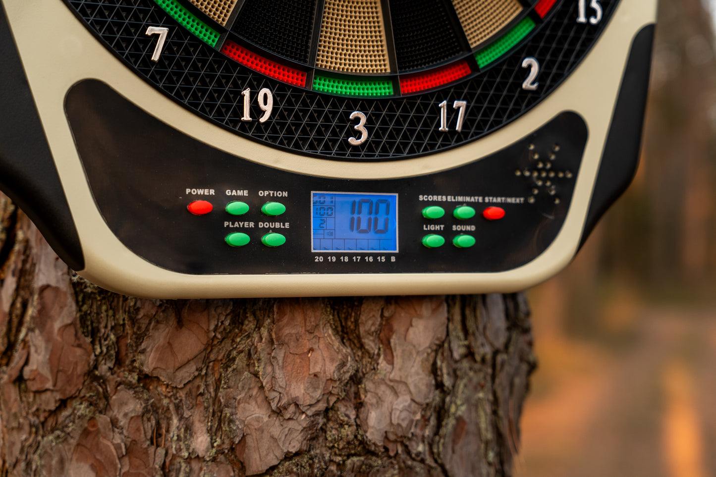 Elektroninis smiginis su LCD ekranu ir priedais