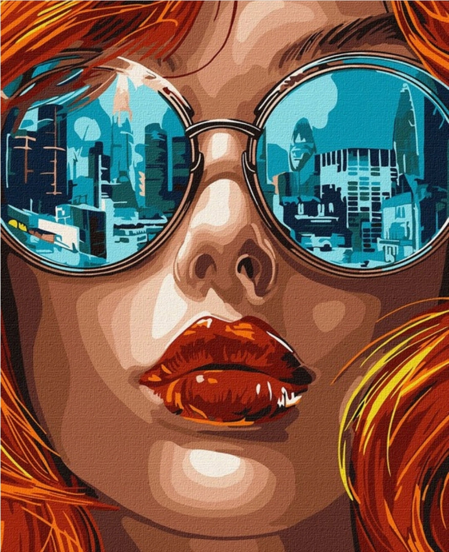 Paveikslas „Reflections of the city“ 30x40